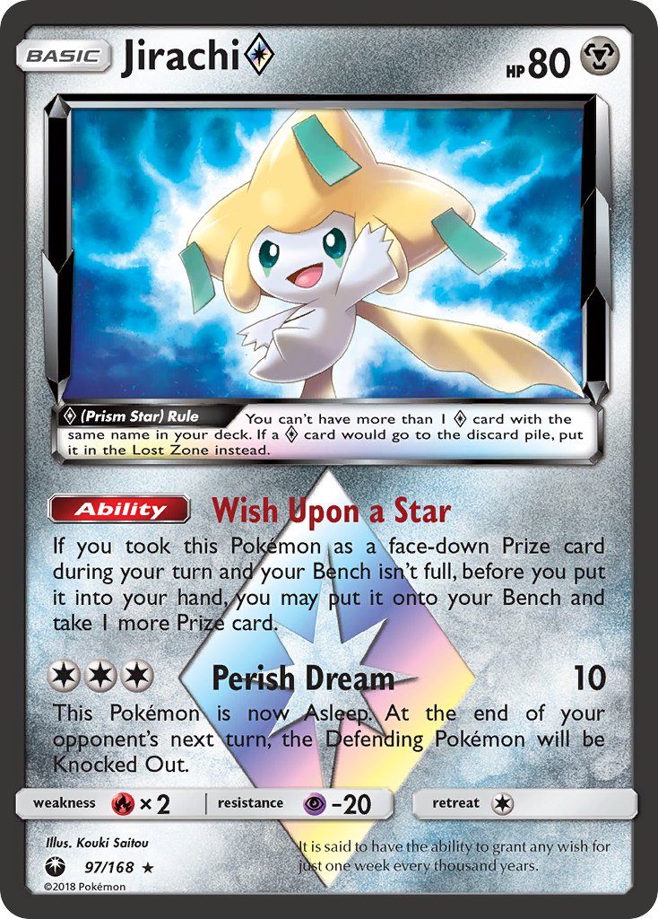 Jirachi (97/168) (Prism Star) [Sun & Moon: Celestial Storm] | The Gaming-Verse