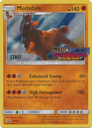 Mudsdale (SM20) (Staff Prerelease Promo) [Sun & Moon: Black Star Promos] | The Gaming-Verse