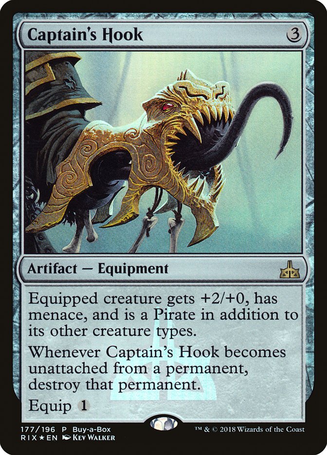 Captain's Hook (Buy-A-Box) [Rivals of Ixalan Promos] | The Gaming-Verse