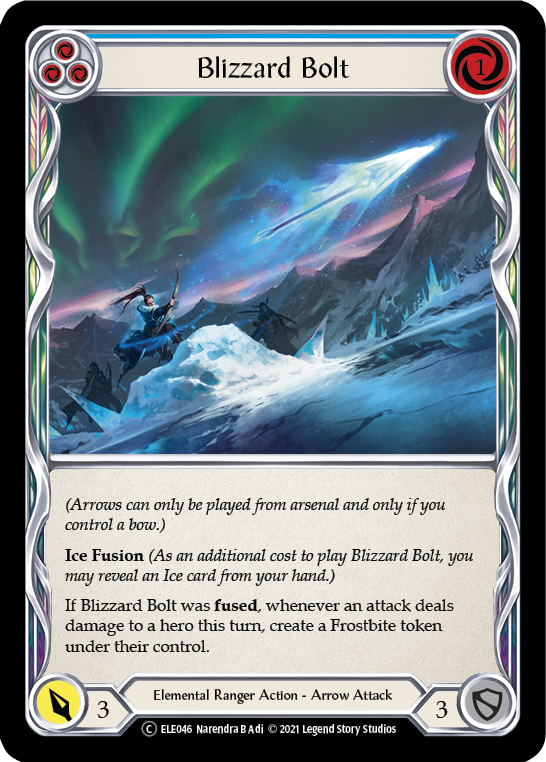 Blizzard Bolt (Blue) [U-ELE046] Unlimited Normal | The Gaming-Verse