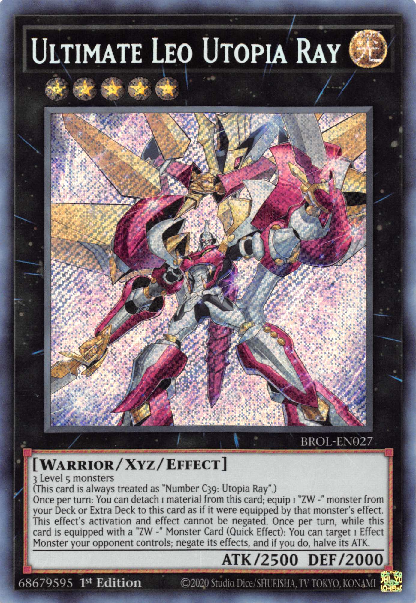 Ultimate Leo Utopia Ray [BROL-EN027] Secret Rare | The Gaming-Verse