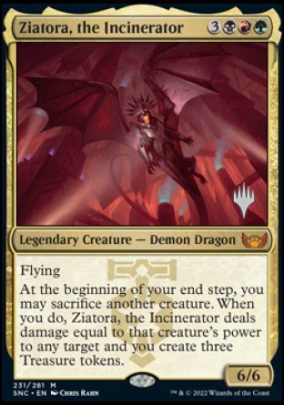 Ziatora, the Incinerator (Promo Pack) [Streets of New Capenna Promos] | The Gaming-Verse