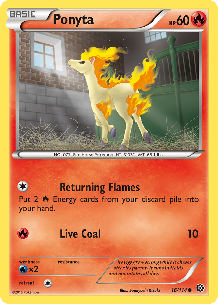 Ponyta (16/114) [XY: Steam Siege] | The Gaming-Verse