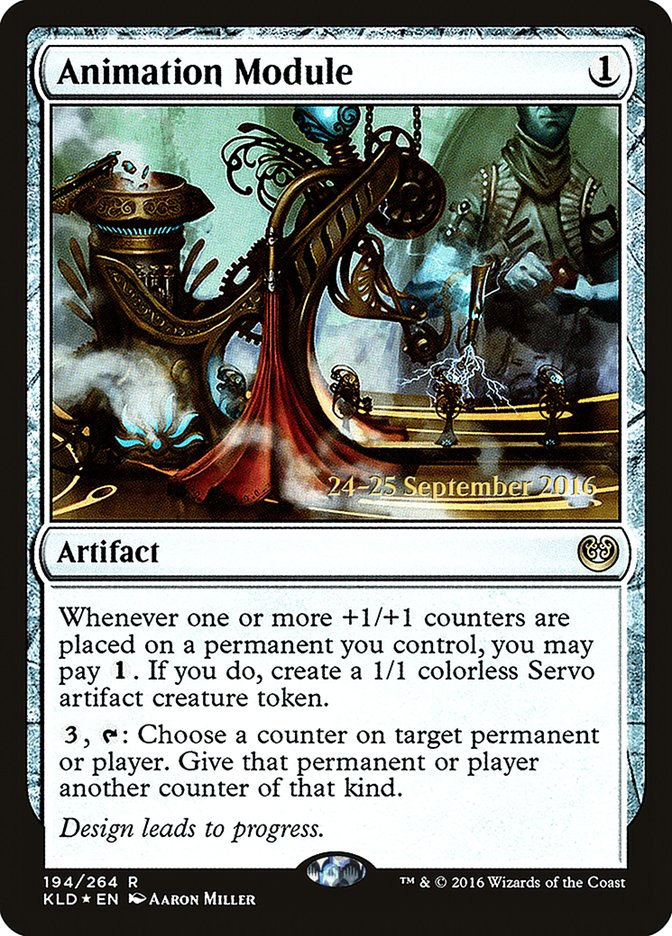 Animation Module  (Prerelease) [Kaladesh Prerelease Promos] | The Gaming-Verse