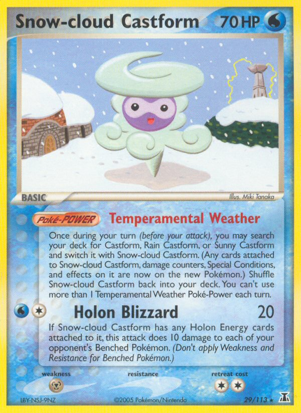 Snow-cloud Castform (29/113) [EX: Delta Species] | The Gaming-Verse