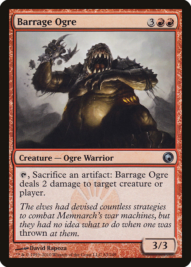 Barrage Ogre [Scars of Mirrodin] | The Gaming-Verse