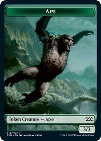 Ape // Elemental Double-sided Token [Double Masters Tokens] | The Gaming-Verse