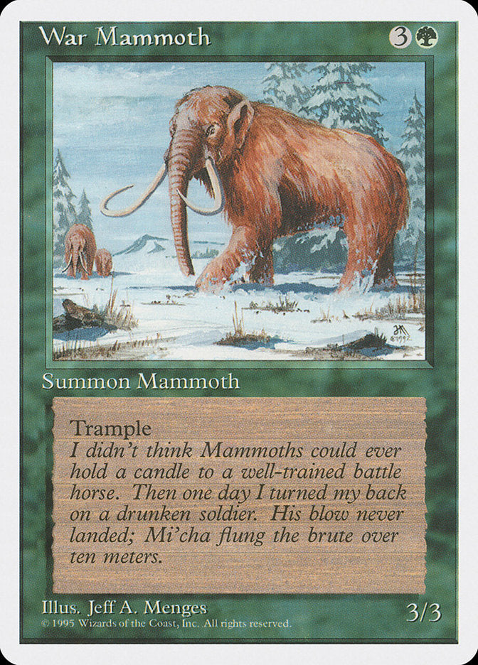 War Mammoth [Fourth Edition] | The Gaming-Verse