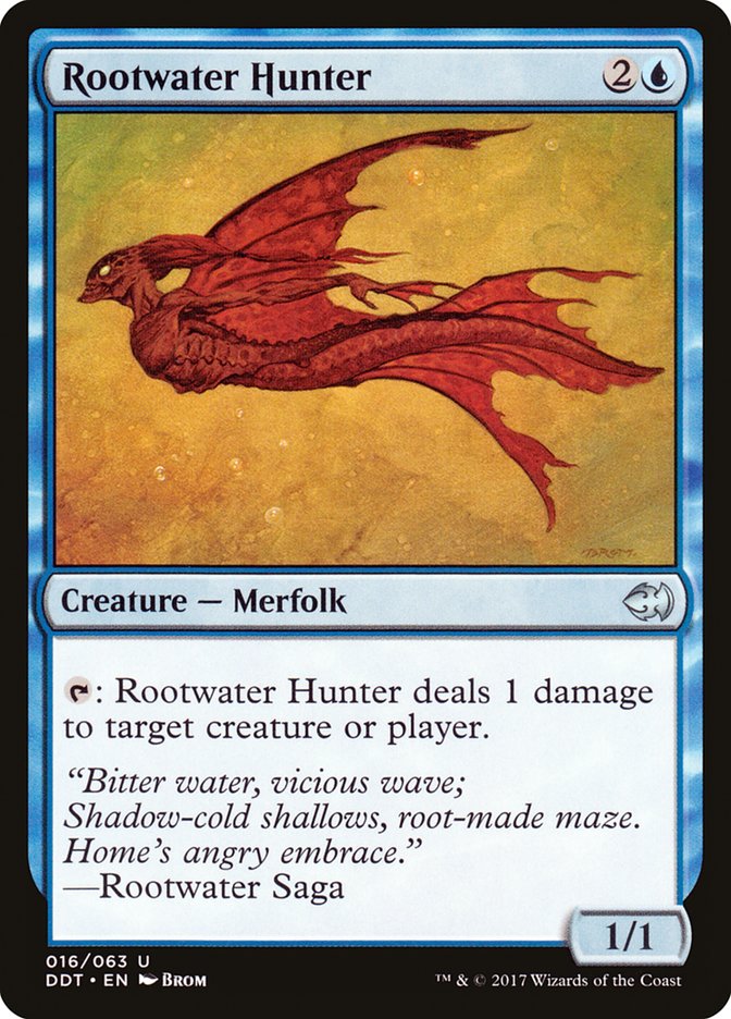 Rootwater Hunter [Duel Decks: Merfolk vs. Goblins] | The Gaming-Verse