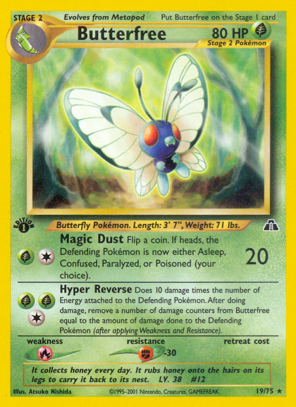 Butterfree (19/75) [Neo Discovery 1st Edition] | The Gaming-Verse