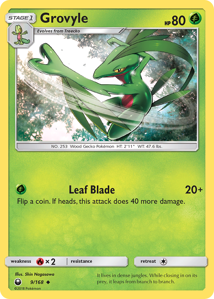 Grovyle (9/168) [Sun & Moon: Celestial Storm] | The Gaming-Verse