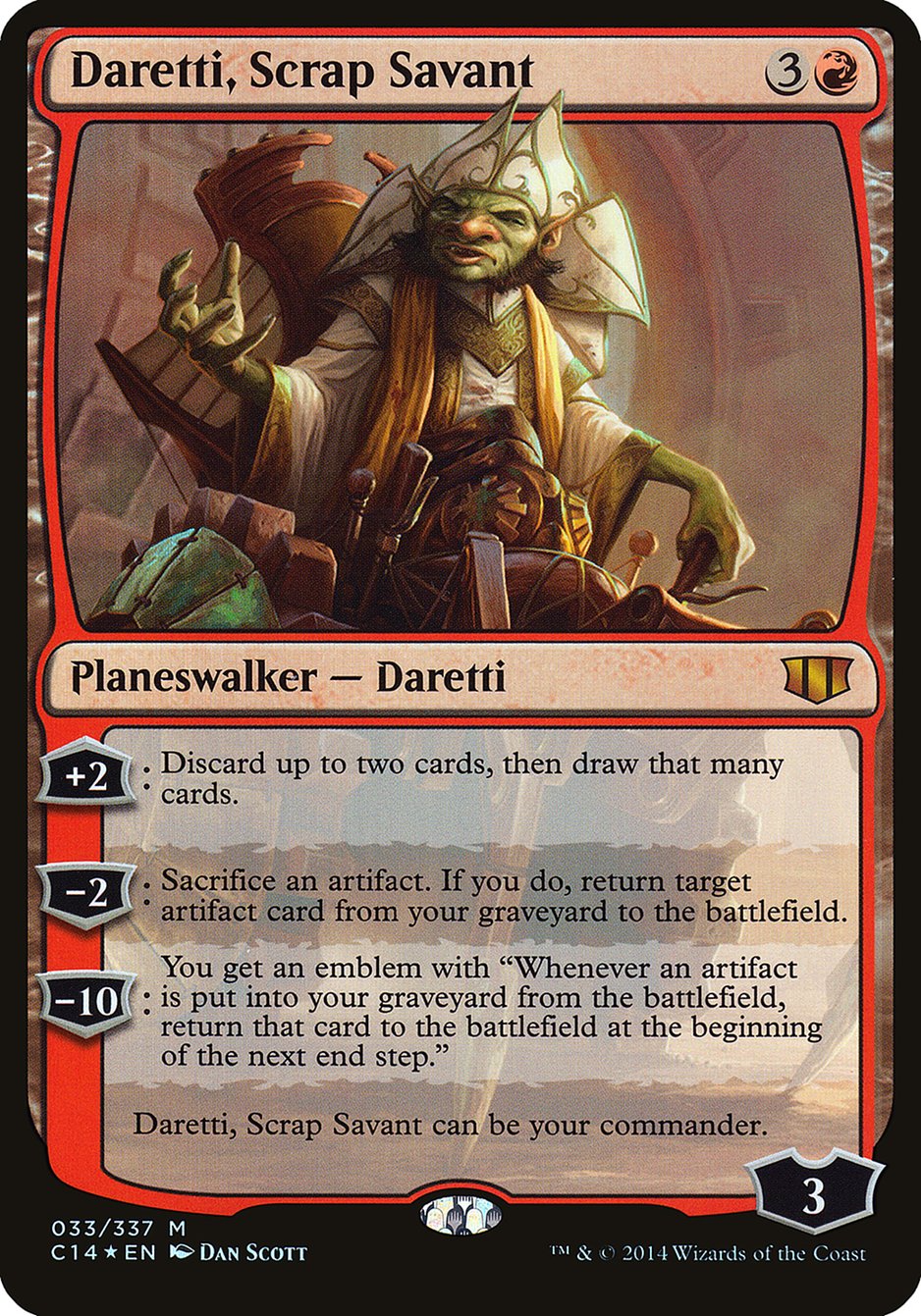 Daretti, Scrap Savant (Commander 2014) [Commander 2014 Oversized] | The Gaming-Verse