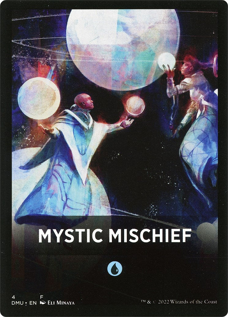 Mystic Mischief Theme Card [Dominaria United Tokens] | The Gaming-Verse