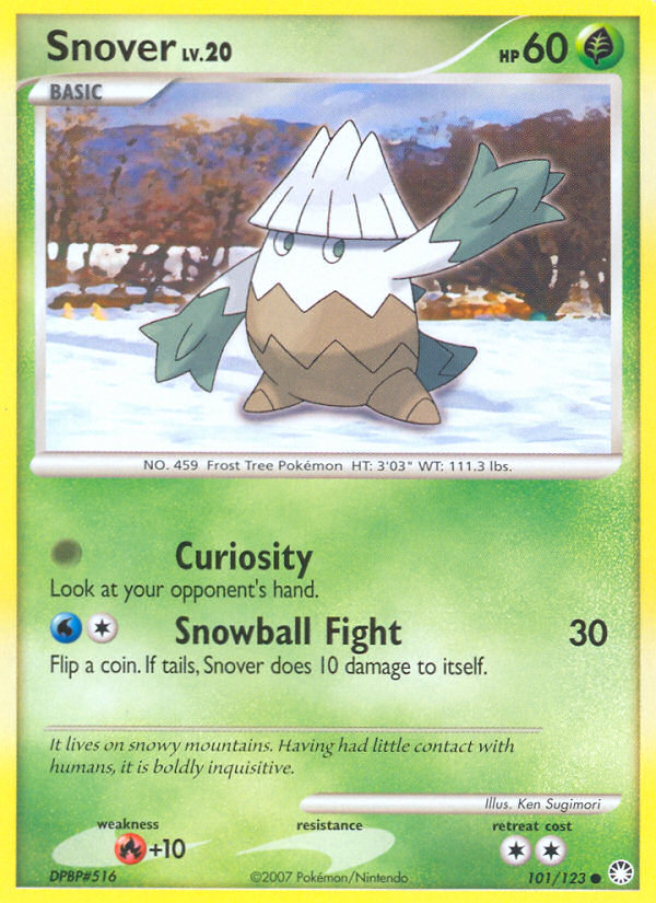 Snover (101/123) [Diamond & Pearl: Mysterious Treasures] | The Gaming-Verse