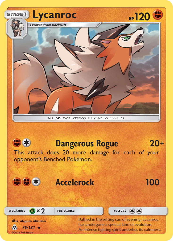 Lycanroc (76/131) [Sun & Moon: Forbidden Light] | The Gaming-Verse