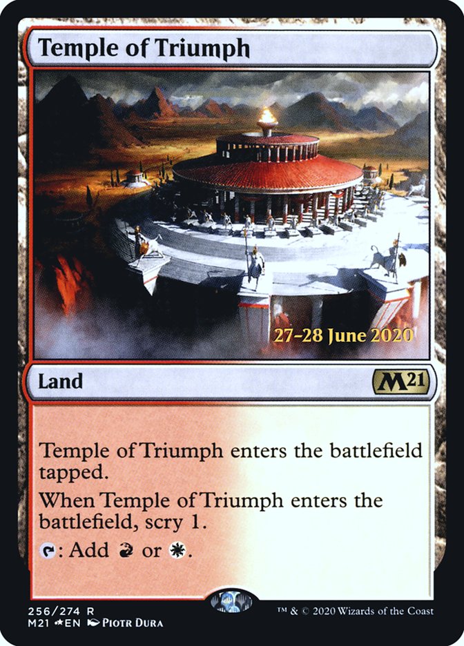 Temple of Triumph  [Core Set 2021 Prerelease Promos] | The Gaming-Verse