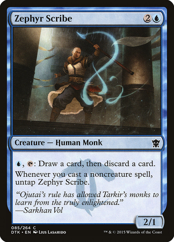 Zephyr Scribe [Dragons of Tarkir] | The Gaming-Verse