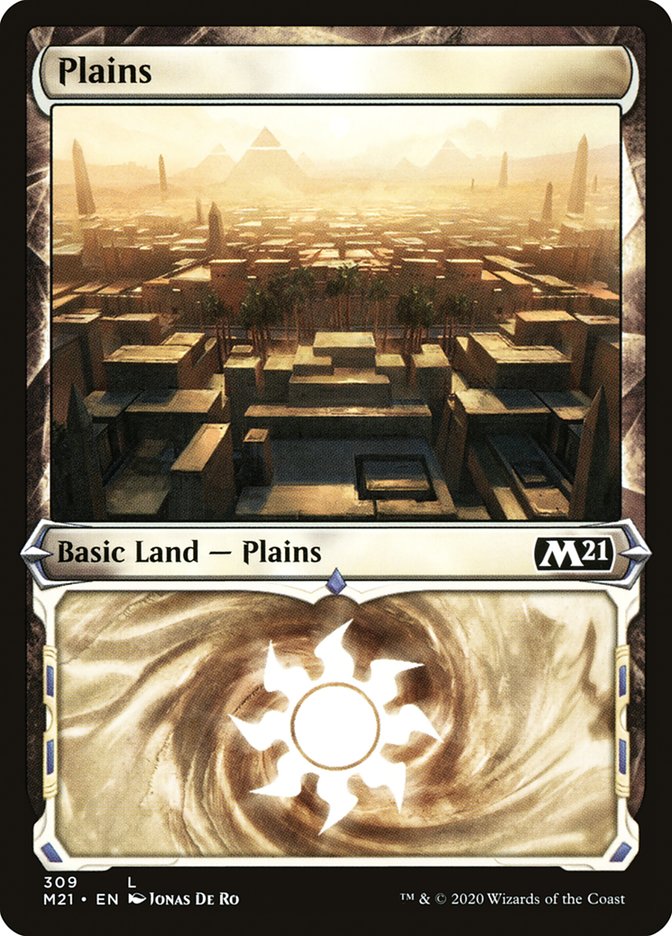 Plains (#309) (Showcase) [Core Set 2021] | The Gaming-Verse