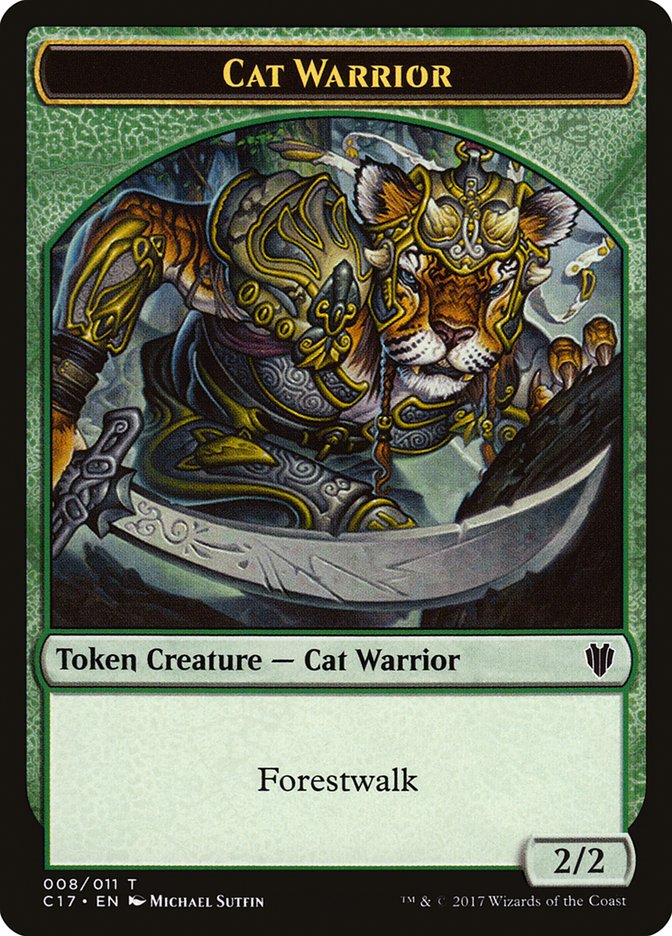 Cat Warrior Token [Commander 2017 Tokens] | The Gaming-Verse