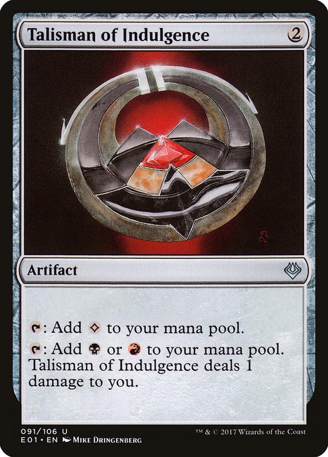 Talisman of Indulgence [Archenemy: Nicol Bolas] | The Gaming-Verse