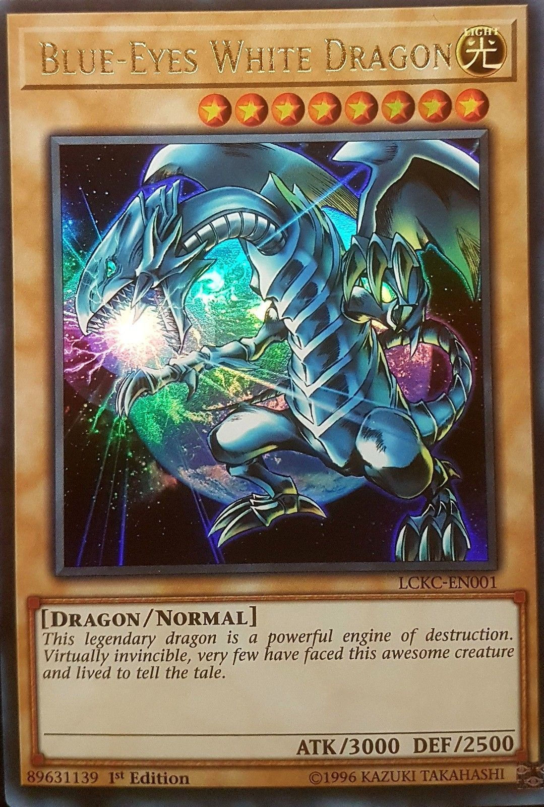 Blue-Eyes White Dragon (Version 3) [LCKC-EN001] Ultra Rare | The Gaming-Verse