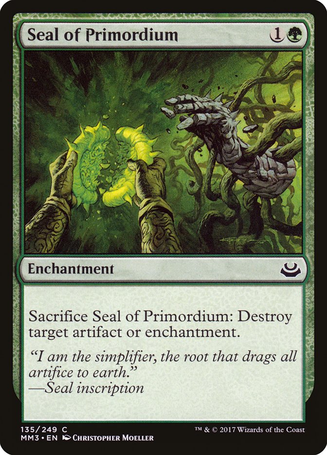 Seal of Primordium [Modern Masters 2017] | The Gaming-Verse