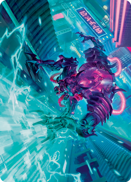 Surgehacker Mech Art Card [Kamigawa: Neon Dynasty Art Series] | The Gaming-Verse