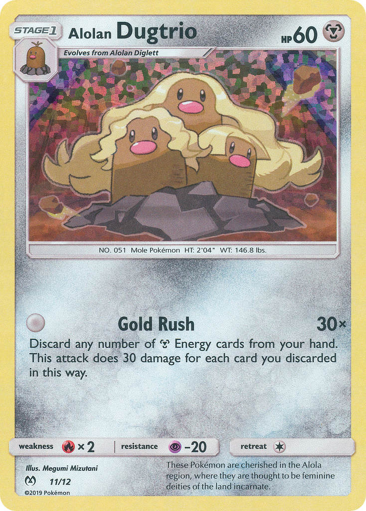 Alolan Dugtrio (11/12) [McDonald's Promos: 2019 Collection] | The Gaming-Verse