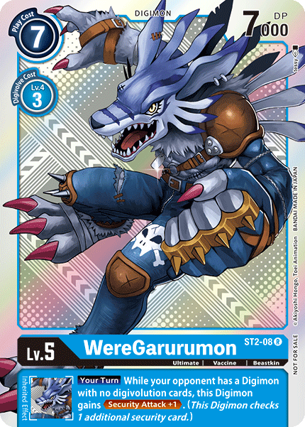 WereGarurumon [ST2-08] (Tournament Pack 2) [Starter Deck: Cocytus Blue Promos] | The Gaming-Verse