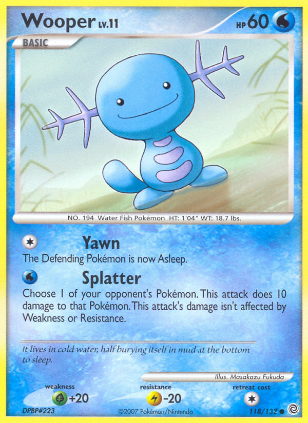 Wooper (118/132) [Diamond & Pearl: Secret Wonders] | The Gaming-Verse