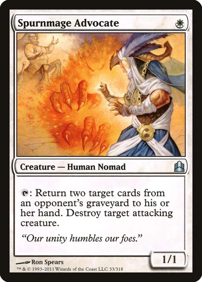 Spurnmage Advocate [Commander 2011] | The Gaming-Verse