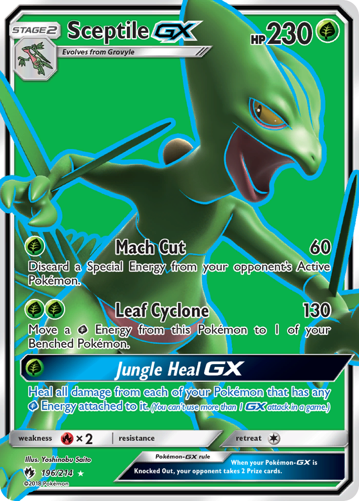 Sceptile GX (196/214) [Sun & Moon: Lost Thunder] | The Gaming-Verse