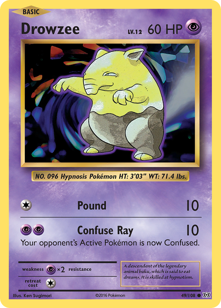 Drowzee (49/108) [XY: Evolutions] | The Gaming-Verse