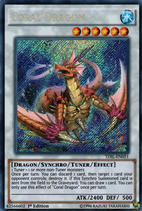 Coral Dragon [TDIL-EN051] Secret Rare | The Gaming-Verse