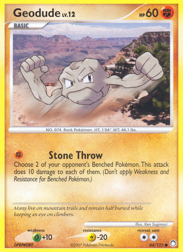 Geodude (84/123) [Diamond & Pearl: Mysterious Treasures] | The Gaming-Verse