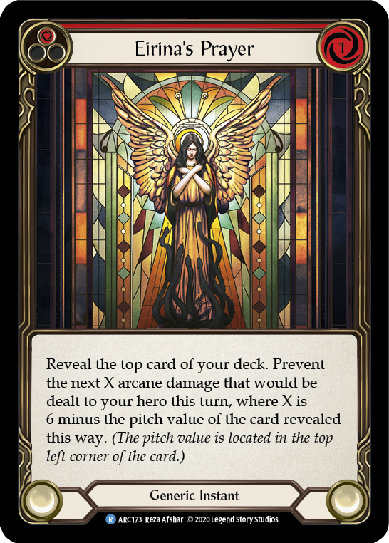 Eirina's Prayer (Red) [ARC173] Unlimited Rainbow Foil | The Gaming-Verse