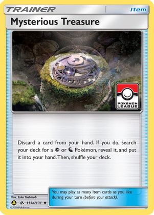 Mysterious Treasure (113a/131) (League Promo) [Sun & Moon: Forbidden Light] | The Gaming-Verse