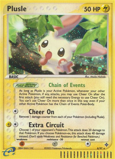 Plusle (8/97) [EX: Dragon] | The Gaming-Verse