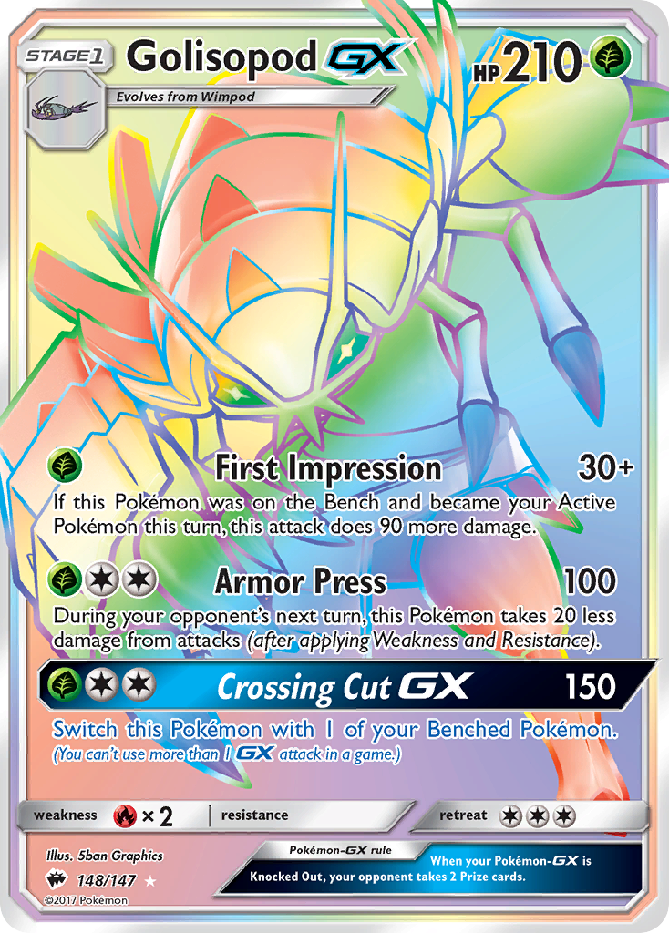 Golisopod GX (148/147) [Sun & Moon: Burning Shadows] | The Gaming-Verse