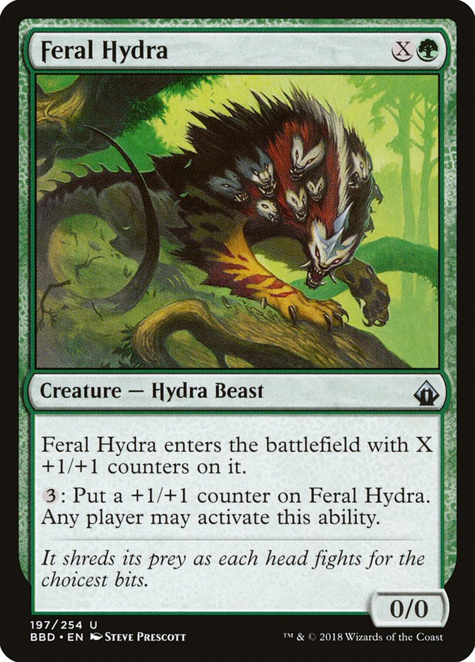 Feral Hydra [Battlebond] | The Gaming-Verse