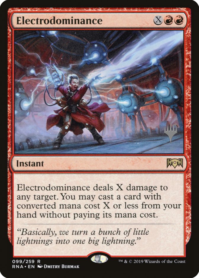 Electrodominance (Promo Pack) [Ravnica Allegiance Promos] | The Gaming-Verse