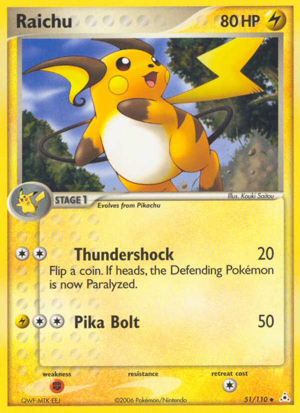 Raichu (51/110) [EX: Holon Phantoms] | The Gaming-Verse