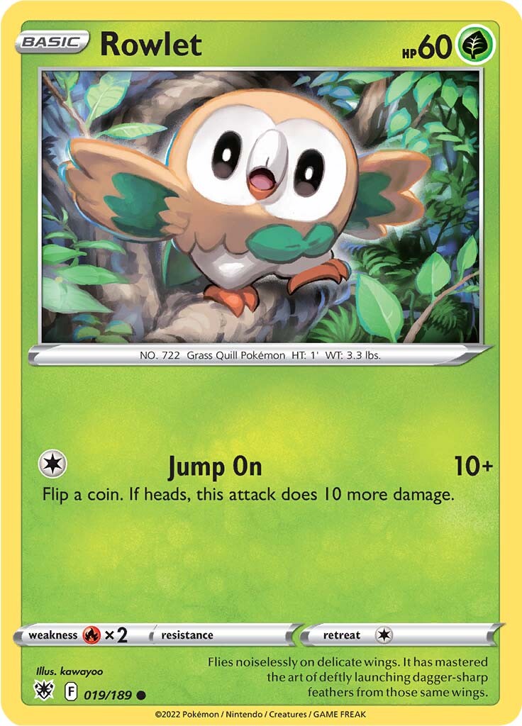 Rowlet (019/189) [Sword & Shield: Astral Radiance] | The Gaming-Verse