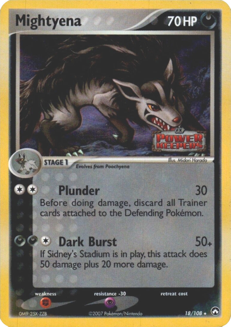 Mightyena (18/108) (Stamped) [EX: Power Keepers] | The Gaming-Verse