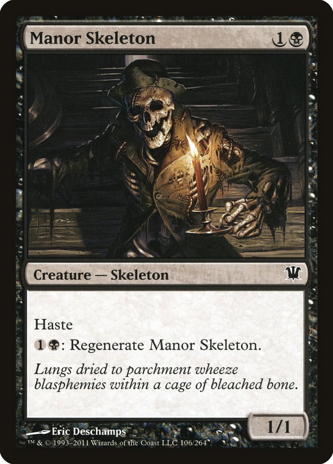 Manor Skeleton [Innistrad] | The Gaming-Verse