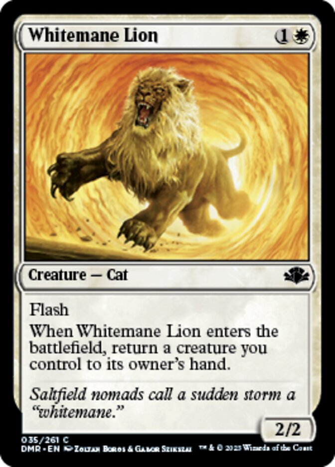 Whitemane Lion [Dominaria Remastered] | The Gaming-Verse