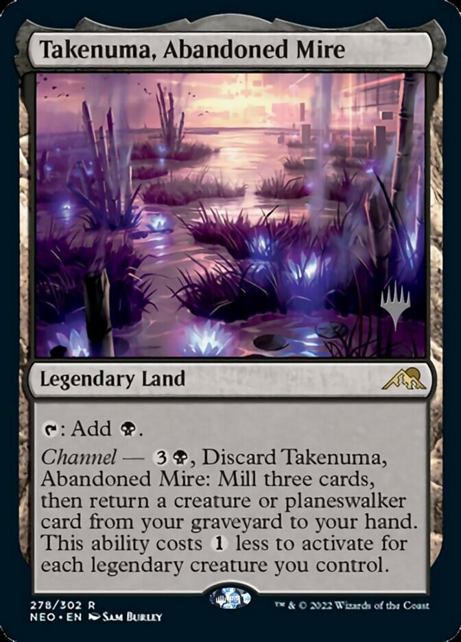 Takenuma, Abandoned Mire (Promo Pack) [Kamigawa: Neon Dynasty Promos] | The Gaming-Verse