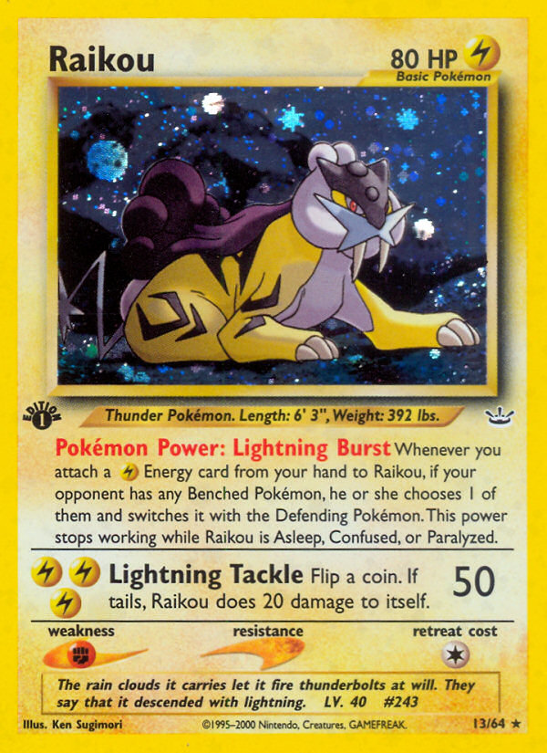 Raikou (13/64) [Neo Revelation 1st Edition] | The Gaming-Verse