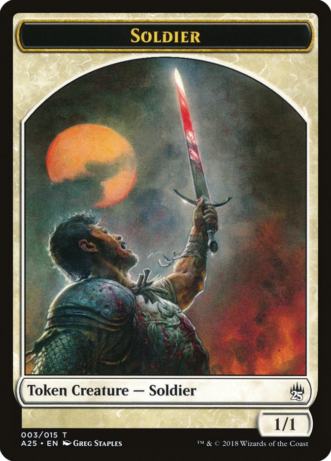 Soldier [Masters 25 Tokens] | The Gaming-Verse