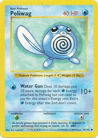 Poliwag (59/102) [Base Set Shadowless Unlimited] | The Gaming-Verse